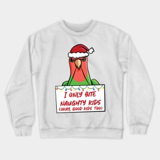 Only Bite Naughty Kids Peach Faced Lovebird Crewneck Sweatshirt